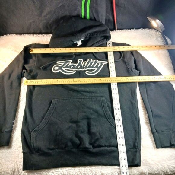 Liability Embroidered Heavy Duty Hoodie Unisex Small Streetwear/ Brewing Company - Picture 10 of 12